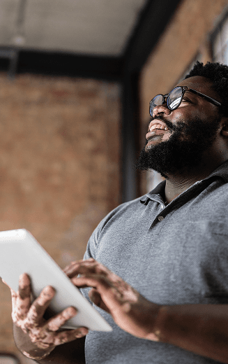 Industry expert presenting a tech talk to an audience