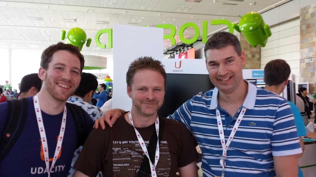 Martin Conway, developer of Utactica and winner of an I/O ticket in our HTML5 Game Development contest, makes an appearance! Colt, Peter and I were psyched to meet Martin.