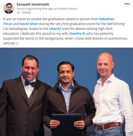 Sampath - Udacity - Lifelong Learning