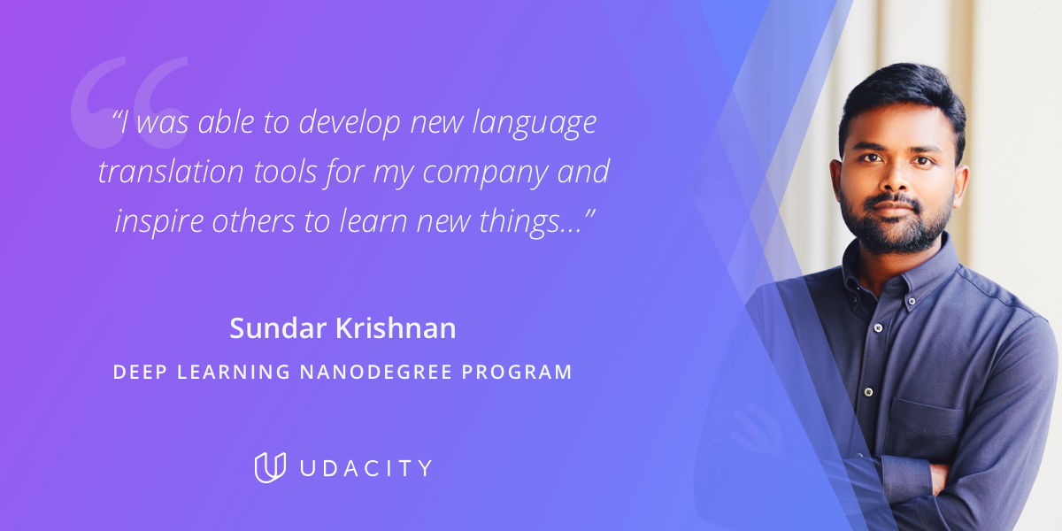 Sundar Krishnan Udacity Deep Learning Nanodegree Program